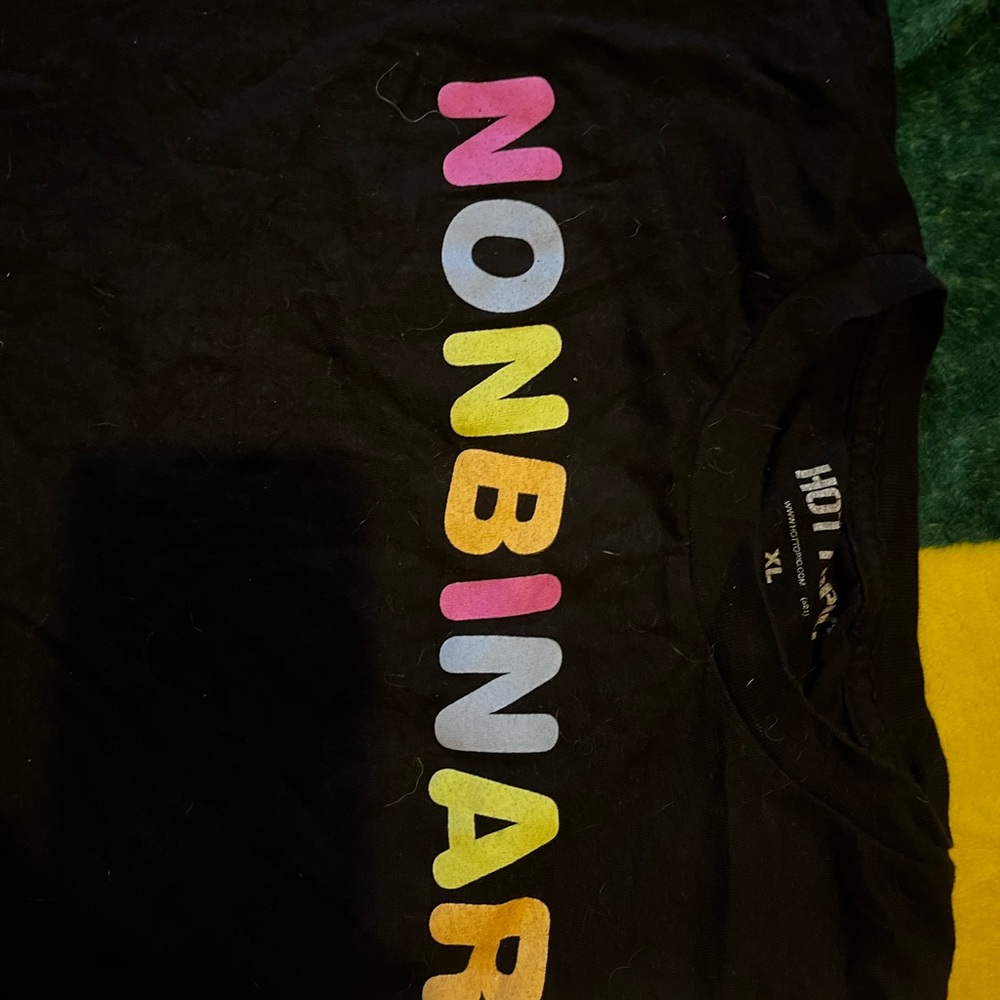 Hot Topic Rainbow Non-binary Pride crop top